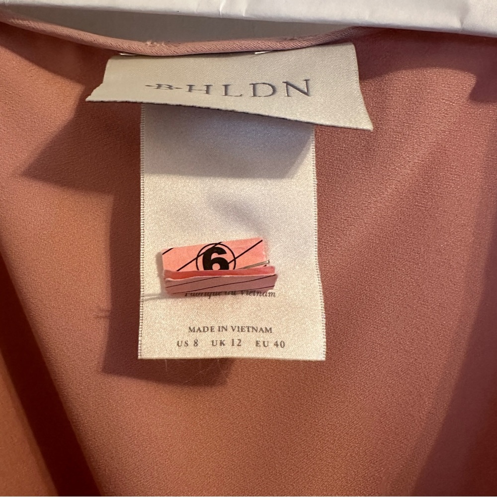 BHLDN Blush Pink Midi Wrap Dress - Picture 5 of 9